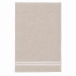 Telo bagno spugna Stripe ricamato Tortora