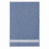 Telo bagno spugna Stripe ricamato Blu