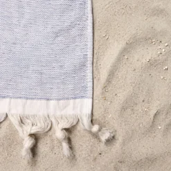 Telo Mare Fouta Jacquard Coral Blu 90x170