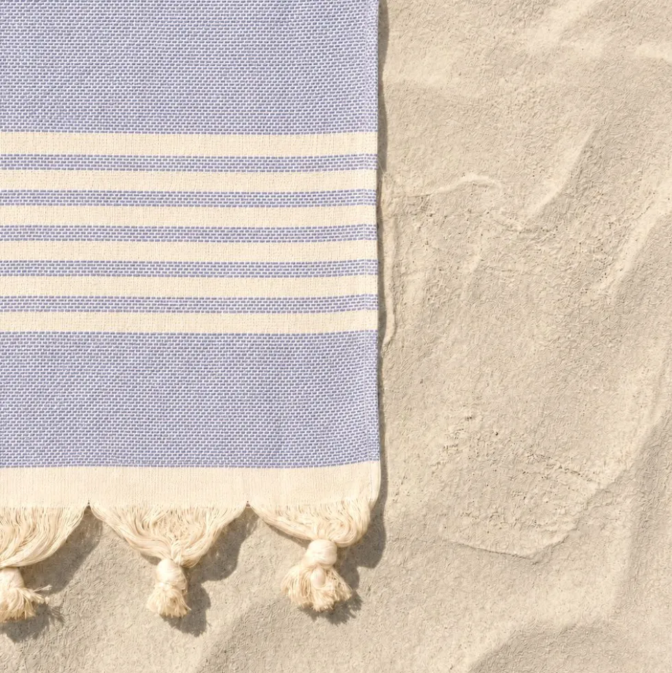 Telo Mare Fouta Jacquard Maddy Blu 90x170