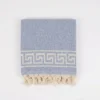 Telo Mare Fouta Jacquard Poseidon Azzurro 90x170