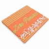 Telo Mare Fouta stampato con frange Zero Pensieri Arancione 90x170