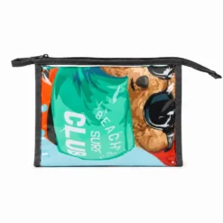 Telo mare per lettino con cuscino Teddy Surf Arancio 62x185