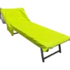 Telo mare per lettino microfibra fluo verde 80 x 190