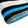 Telo Mare Spugna Big stripe azzurro 90 x 165