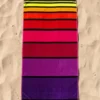 Telo Mare Spugna Big stripe viola 90 x 165