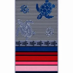 Telo Mare Spugna Jacquard Caretta Rosa 90 x 165