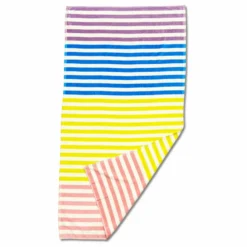 Telo mare Spugna Jerba Righe Multicolor 90 x 170
