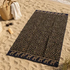 Telo Mare Spugna Velour Afrika Beige 90 x 165