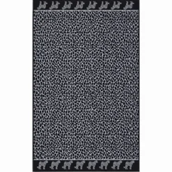 Telo Mare Spugna Velour Afrika Grigio 90 x 165