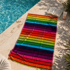 Telo Mare Spugna Velour Cairo Multicolor 90 x 165