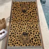Telo Mare Spugna Velour Felino Beige 90 x 165