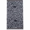 Telo Mare Spugna Velour Felino Grigio 90 x 165