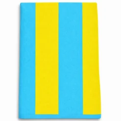 Telo Mare Spugna Velour Marina Blu/Giallo 90 x 170
