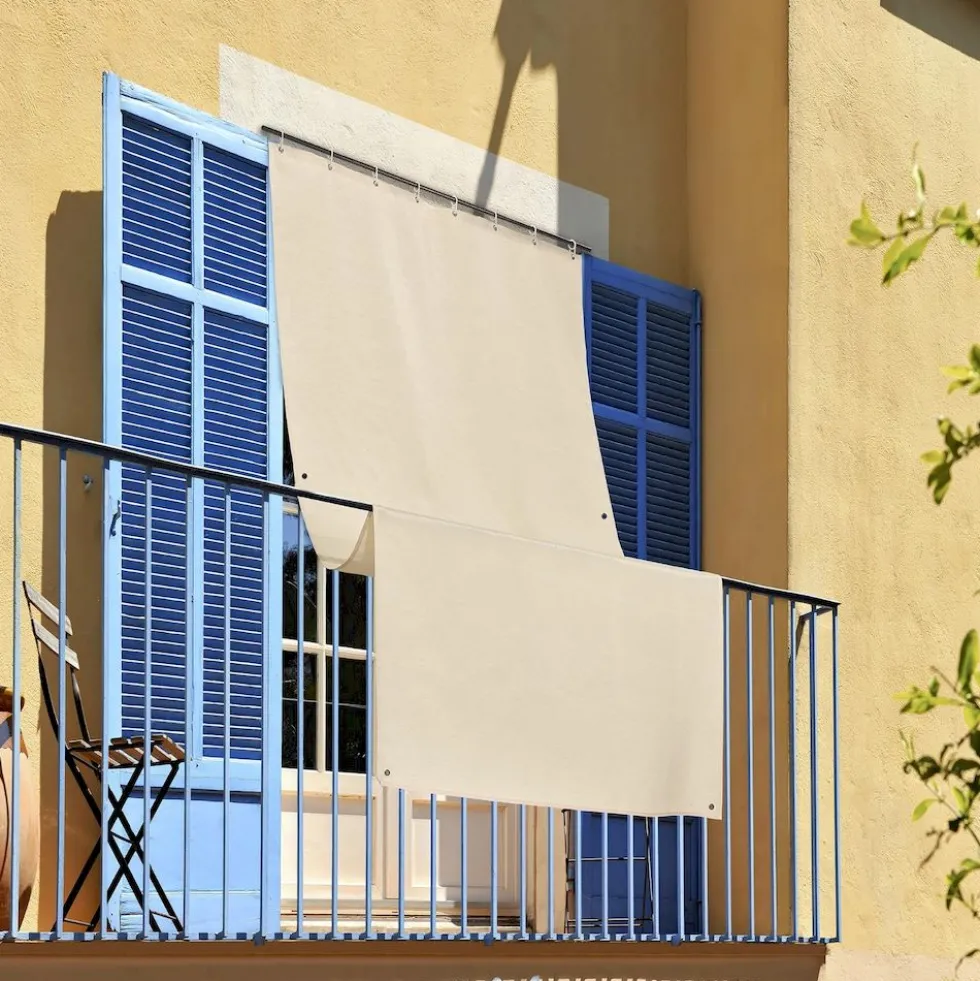 Tenda da sole anelli laterali idrorepellente canarie Blu 200 x 350