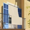 Tenda da sole anelli laterali idrorepellente canarie verde 145 x 350