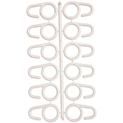 Tenda da sole anelli laterali idrorepellente canarie grigio 145 x 300