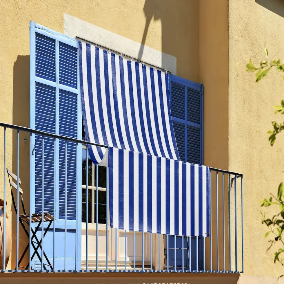 Tenda da sole anelli laterali idrorepellente caraibi Antracite 145 x 300