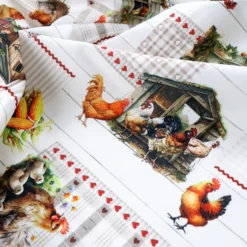 Tovaglia antimacchia Galline 150 x 180