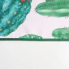 Tovaglia Antimacchia Hydro Cactus Disegno 4 Cactus su fondo beige con fiori gialli e rossi 140 x 230