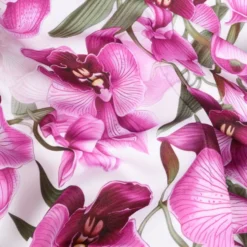 Tovaglia Antimacchia Hydro Flowers Disegno 1 Orchidee Viola 140 x 140