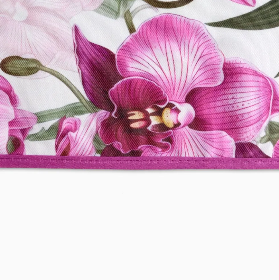 Tovaglia Antimacchia Hydro Flowers Disegno 1 Orchidee Viola 140 x 140