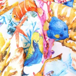 Tovaglia Antimacchia Hydro Sea Disegno 3 Pesci Multicolore 140 x 230