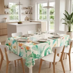 Tovaglia antimacchia Kiki Classic Fiori 140x320