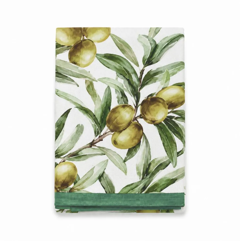 Tovaglia antimacchia Kiki Classic Olive 140x180