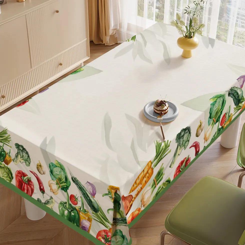 Tovaglia antimacchia Kiki Fancy Verdura 140 x 240