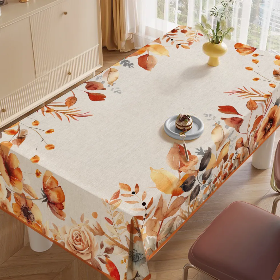 Tovaglia antimacchia Kiki Fancy Fiori 140 x 320