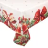 Tovaglia antimacchia Kiki XMAS Fiocchi e Campane 140 x 180