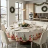 Tovaglia Antimacchia rotonda Kiki XMAS Gnometti 180