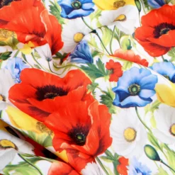 Tovaglia Antimacchia Splash Fiori di Prato Papaveri 140 x 230