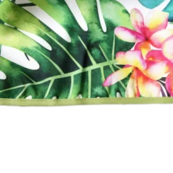 Tovaglia Antimacchia Splash Millefiori Tropicale Verde 140 x 180