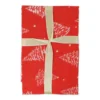 Tovaglia Magic Natale ASS. 6 Alberelli fondo Rosso 130 x 300