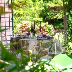 Tovaglia Tessitura Toscana Bunny Garden 100% Lino 170 x 270