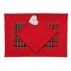 Tovaglietta Americana Check Tartan rosso