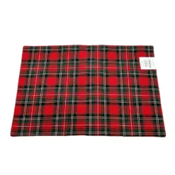 Tovaglietta Americana Check Tartan rosso
