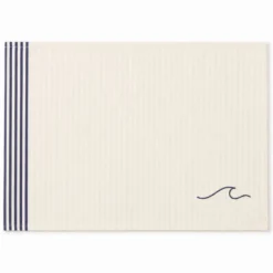 Tovaglietta Americana in Cotone Doubleface ricamo Onda