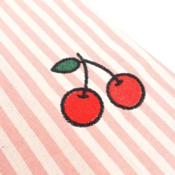 Tovaglietta Americana in Cotone Doubleface ricamo Ciliegia