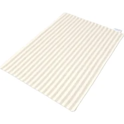 Tovaglietta Americana in Cotone Cuore Applicato Marrone Righe