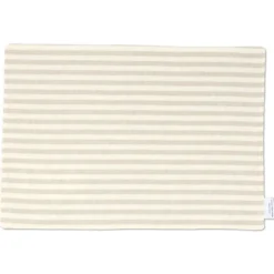 Tovaglietta Americana in Cotone Cuore Applicato Marrone Righe