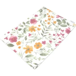 Tovaglietta Americana in Cotone Cuore Applicato Rosso Fiori
