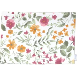 Tovaglietta Americana in Cotone Cuore Applicato Rosso Fiori