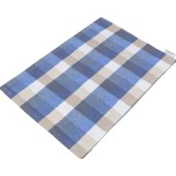 Tovaglietta Americana in Cotone Cuore Applicato Blu Navy