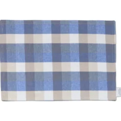 Tovaglietta Americana in Cotone Cuore Applicato Blu Navy