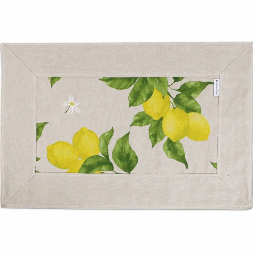 Tovaglietta Americana in Cotone fondo Limoni