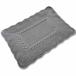 Tovaglietta americana trapuntata grigia