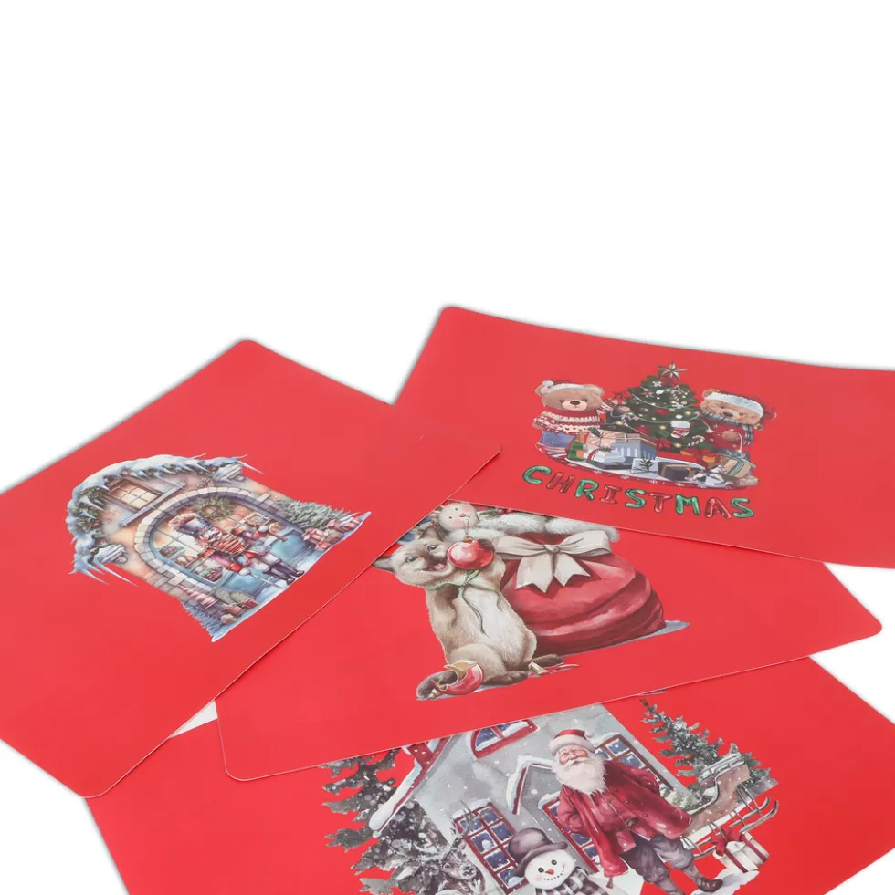 Tovaglietta Americana XMAS Vienna in PVC Micio e Doni